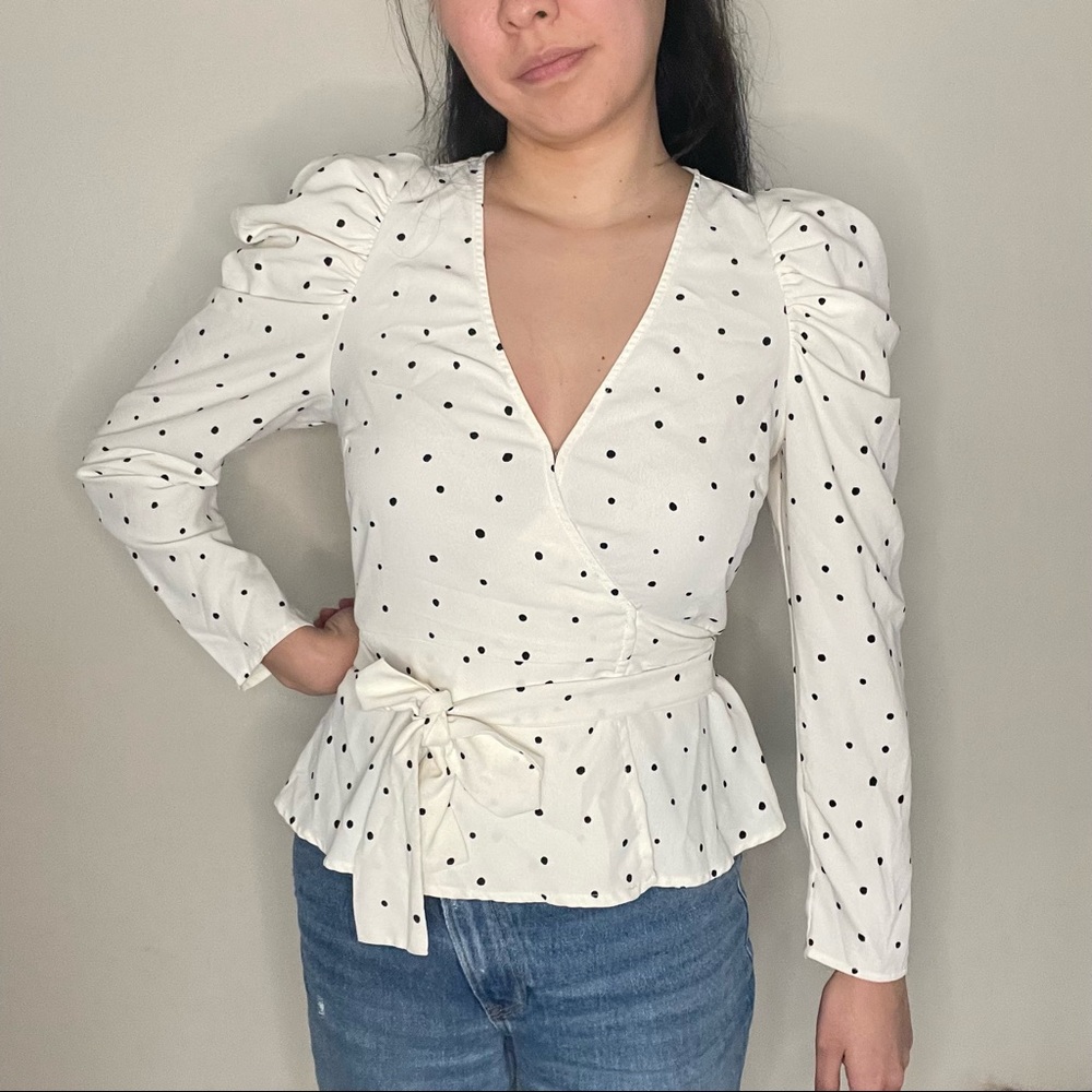 ASTR Polka dot blouse